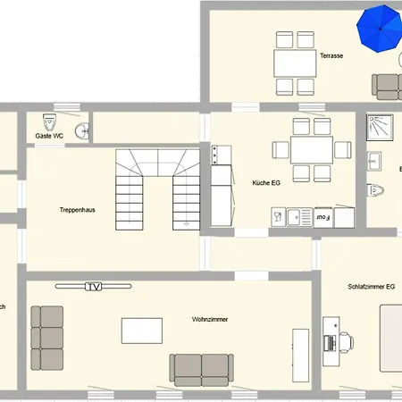 Bibertalblick Mit Sauna Und Terrasse * Masserberg