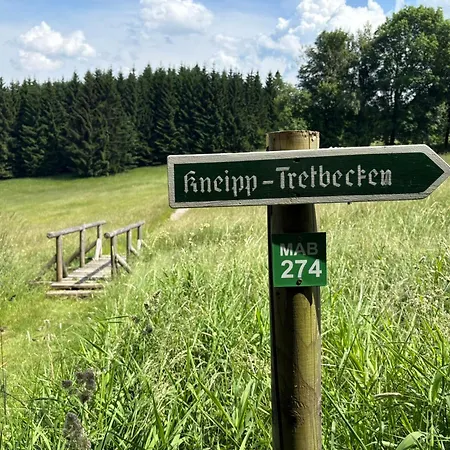 Vakantiehuis Bibertalblick Mit Sauna Und Terrasse Masserberg